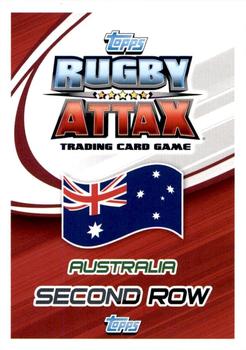2015 Topps Rugby Attax #25 Will Skelton Back